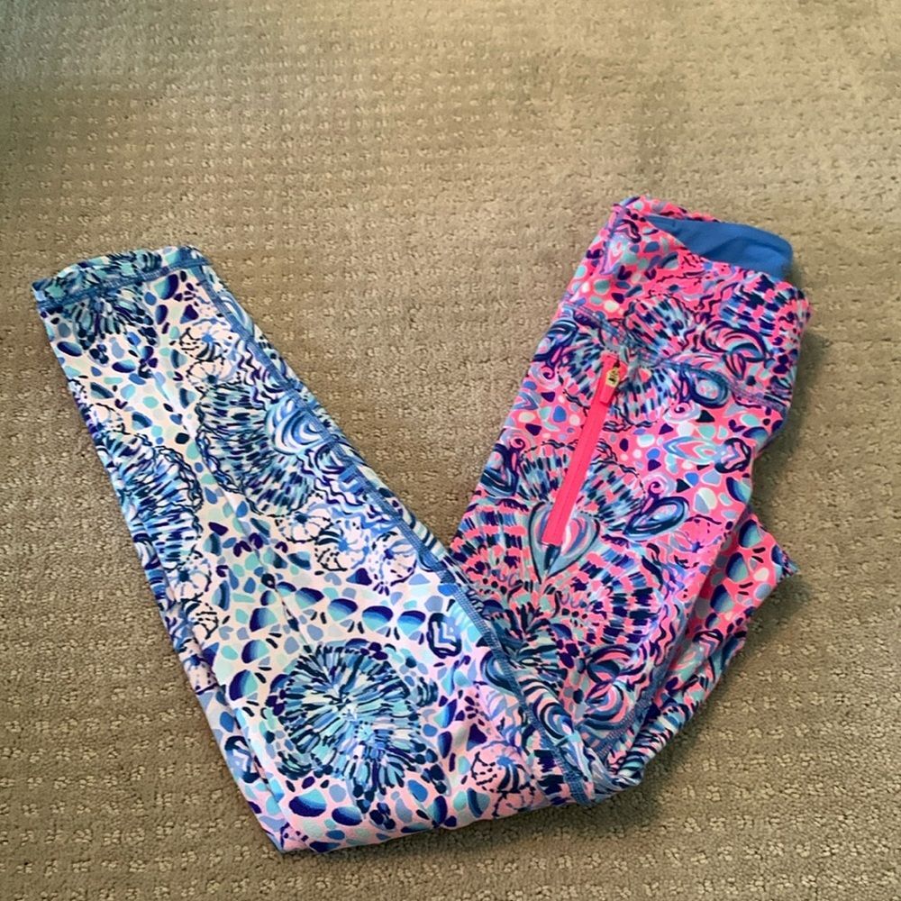 Lilly Pulitzer UPF 50+ Luxletic Weekender Midi Leggings XXSmall Call My Shell